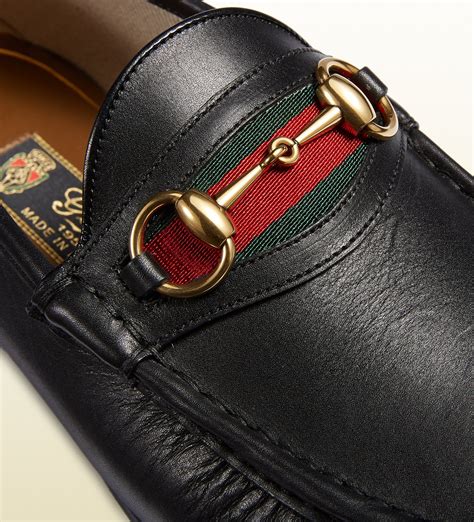 black gucci loafers|Gucci black loafers men.